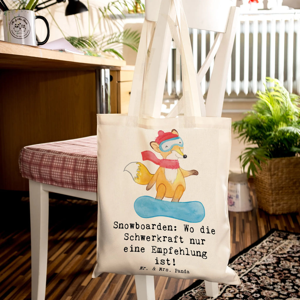 Tragetasche Snowboarden: Wo die Schwerkraft nur eine Empfehlung ist! Beuteltasche, Beutel, Einkaufstasche, Jutebeutel, Stoffbeutel, Tasche, Shopper, Umhängetasche, Strandtasche, Schultertasche, Stofftasche, Tragetasche, Badetasche, Jutetasche, Einkaufstüte, Laptoptasche, Geschenk, Sport, Sportart, Hobby, Schenken, Danke, Dankeschön, Auszeichnung, Gewinn, Sportler