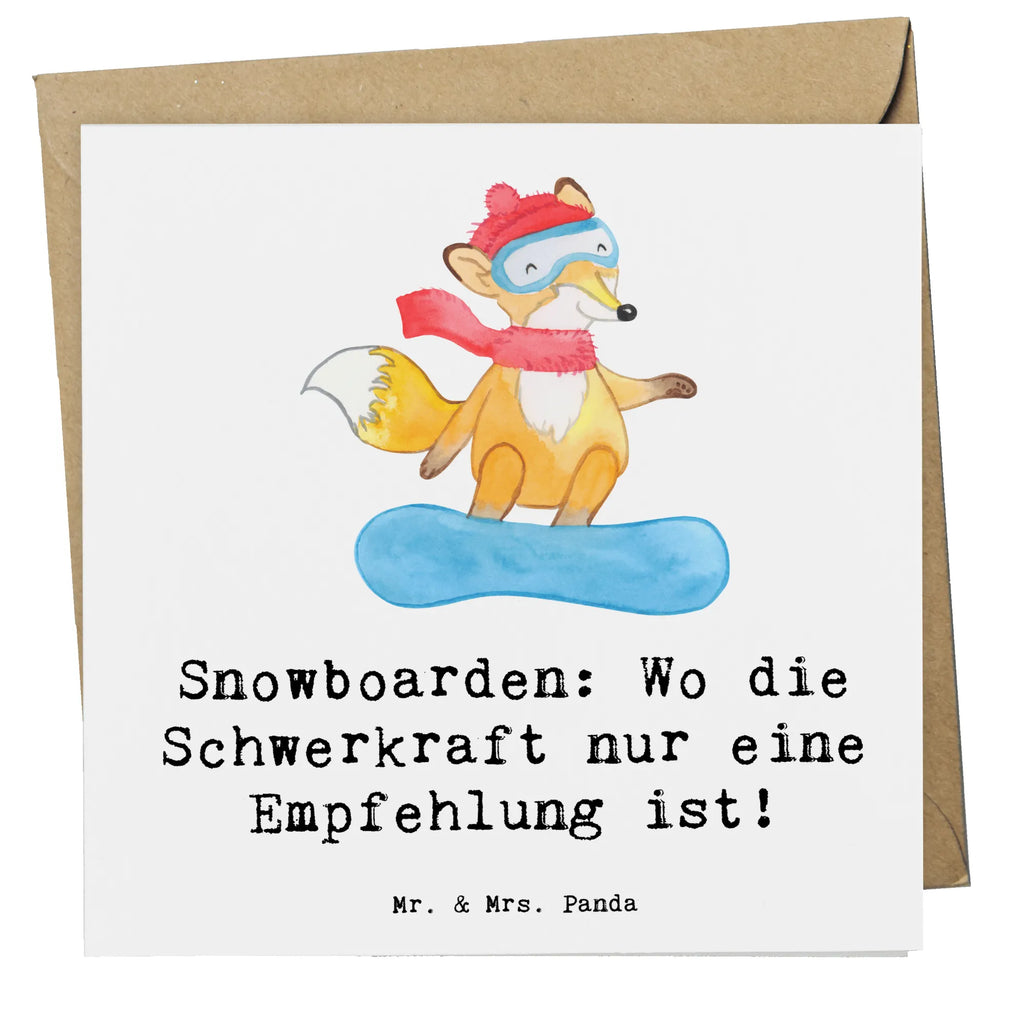 Deluxe Karte Snowboarden: Wo die Schwerkraft nur eine Empfehlung ist! Karte, Grußkarte, Klappkarte, Einladungskarte, Glückwunschkarte, Hochzeitskarte, Geburtstagskarte, Hochwertige Grußkarte, Hochwertige Klappkarte, Geschenk, Sport, Sportart, Hobby, Schenken, Danke, Dankeschön, Auszeichnung, Gewinn, Sportler