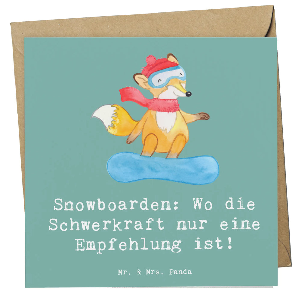 Deluxe Karte Snowboarden: Wo die Schwerkraft nur eine Empfehlung ist! Karte, Grußkarte, Klappkarte, Einladungskarte, Glückwunschkarte, Hochzeitskarte, Geburtstagskarte, Hochwertige Grußkarte, Hochwertige Klappkarte, Geschenk, Sport, Sportart, Hobby, Schenken, Danke, Dankeschön, Auszeichnung, Gewinn, Sportler