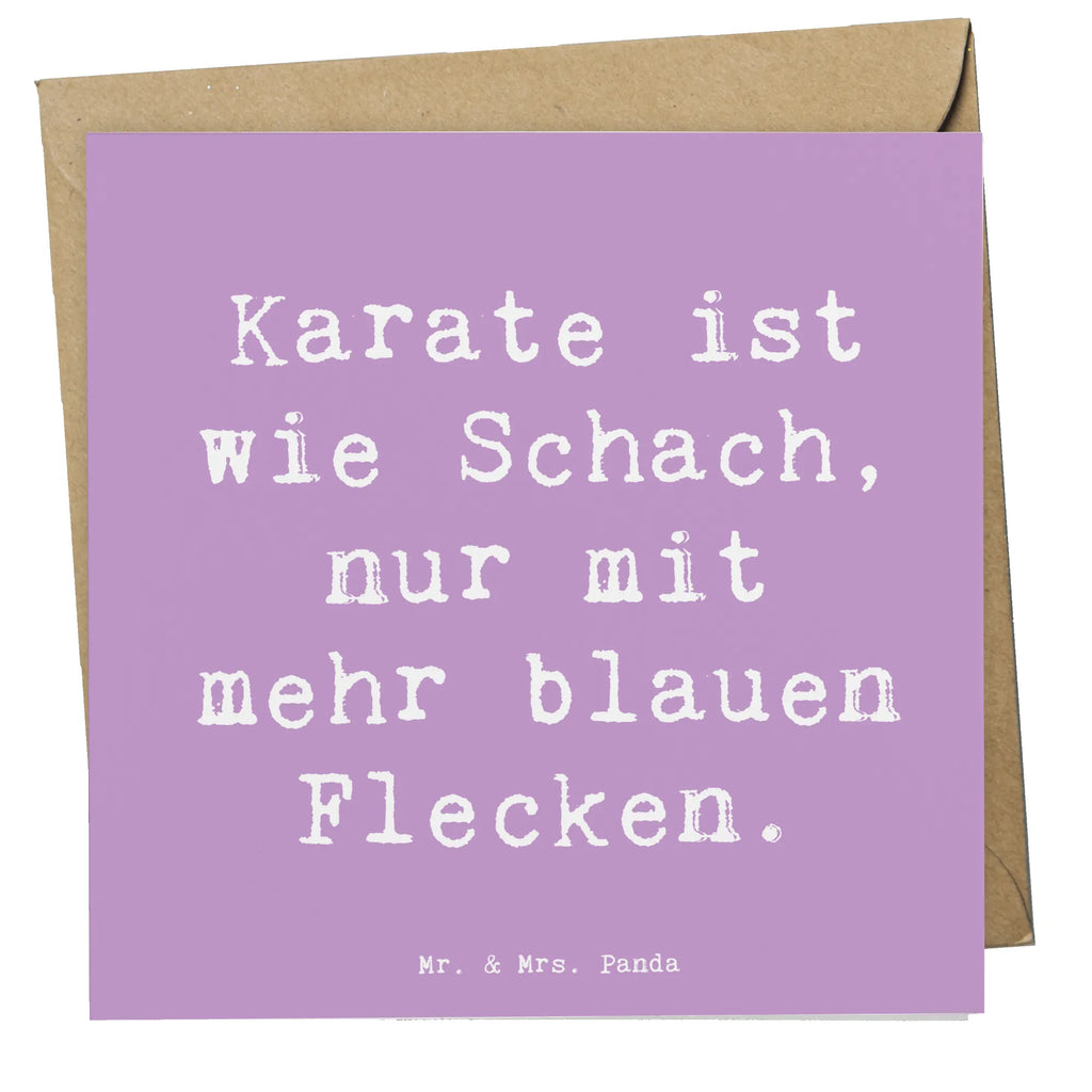 Deluxe Karte Spruch Karate Schach Karte, Grußkarte, Klappkarte, Einladungskarte, Glückwunschkarte, Hochzeitskarte, Geburtstagskarte, Hochwertige Grußkarte, Hochwertige Klappkarte, Geschenk, Sport, Sportart, Hobby, Schenken, Danke, Dankeschön, Auszeichnung, Gewinn, Sportler