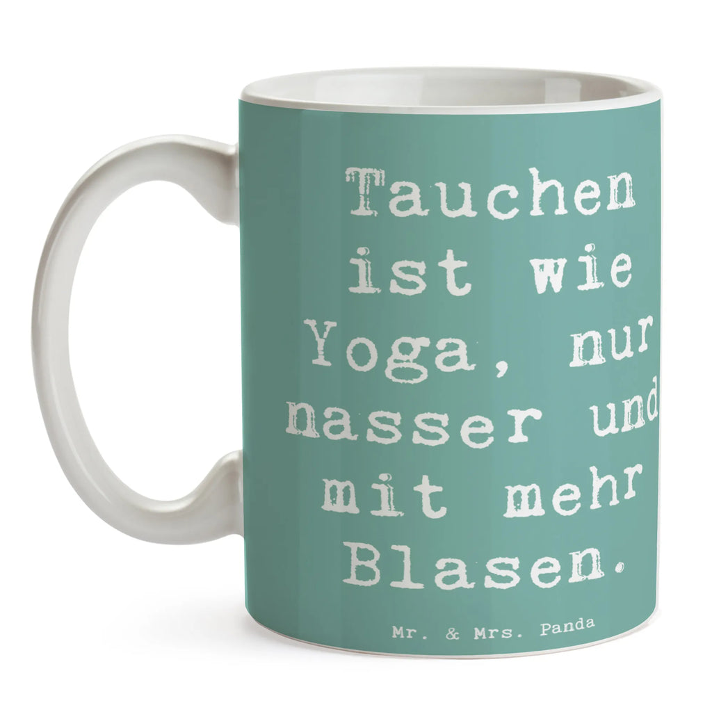 Tasse Spruch Tauchen Yoga Tasse, Kaffeetasse, Teetasse, Becher, Kaffeebecher, Teebecher, Keramiktasse, Porzellantasse, Büro Tasse, Geschenk Tasse, Tasse Sprüche, Tasse Motive, Kaffeetassen, Tasse bedrucken, Designer Tasse, Cappuccino Tassen, Schöne Teetassen, Geschenk, Sport, Sportart, Hobby, Schenken, Danke, Dankeschön, Auszeichnung, Gewinn, Sportler