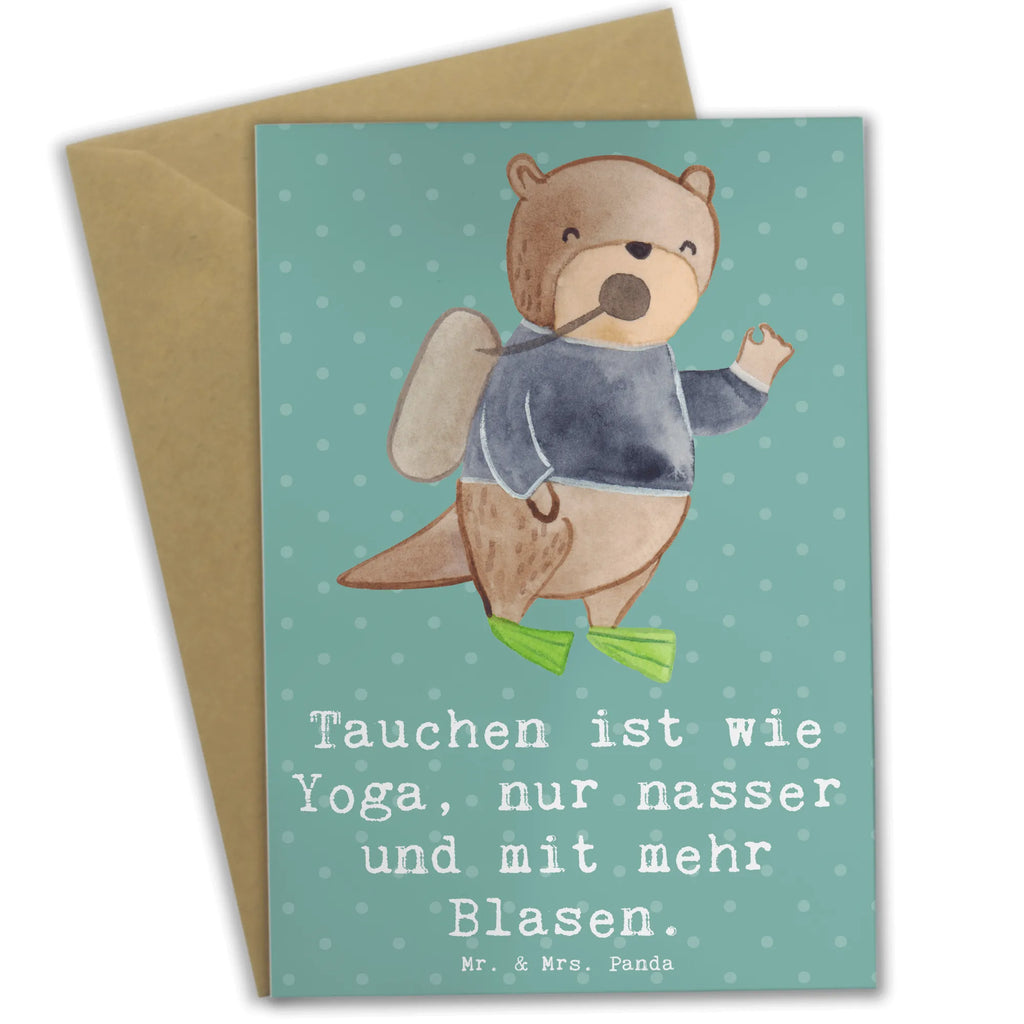 Grußkarte Tauchen Yoga Grußkarte, Klappkarte, Einladungskarte, Glückwunschkarte, Hochzeitskarte, Geburtstagskarte, Karte, Ansichtskarten, Geschenk, Sport, Sportart, Hobby, Schenken, Danke, Dankeschön, Auszeichnung, Gewinn, Sportler