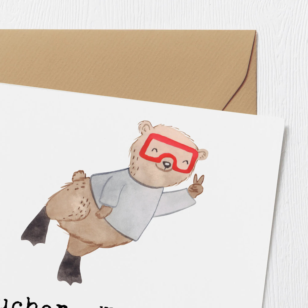 Deluxe Karte Tauchen Zuschauer Karte, Grußkarte, Klappkarte, Einladungskarte, Glückwunschkarte, Hochzeitskarte, Geburtstagskarte, Hochwertige Grußkarte, Hochwertige Klappkarte, Geschenk, Sport, Sportart, Hobby, Schenken, Danke, Dankeschön, Auszeichnung, Gewinn, Sportler