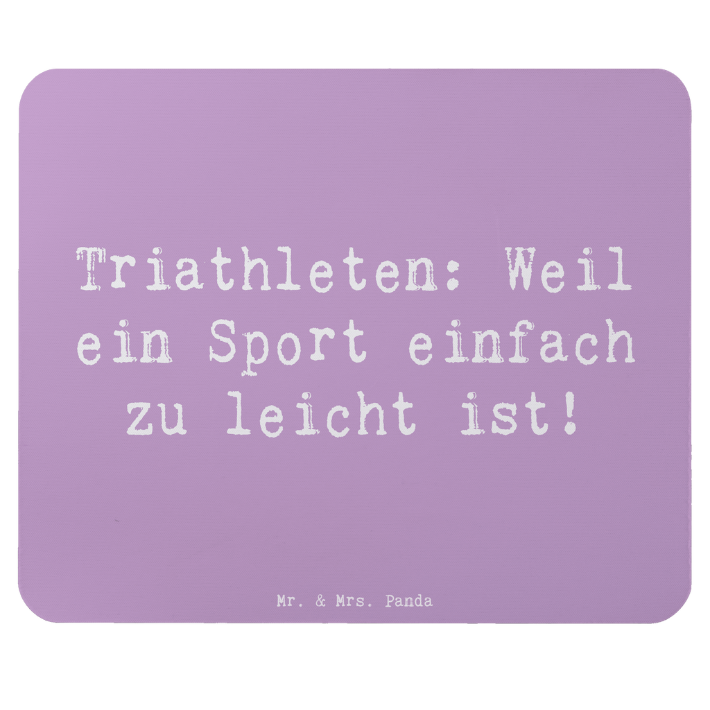 Mauspad Spruch Triathlon Helden