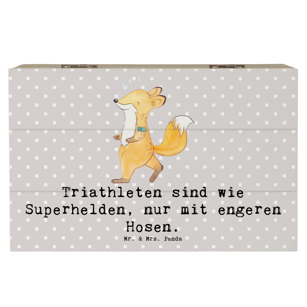 Holzkiste Triathlon Superheld Holzkiste, Kiste, Schatzkiste, Truhe, Schatulle, XXL, Erinnerungsbox, Erinnerungskiste, Dekokiste, Aufbewahrungsbox, Geschenkbox, Geschenkdose, Geschenk, Sport, Sportart, Hobby, Schenken, Danke, Dankeschön, Auszeichnung, Gewinn, Sportler