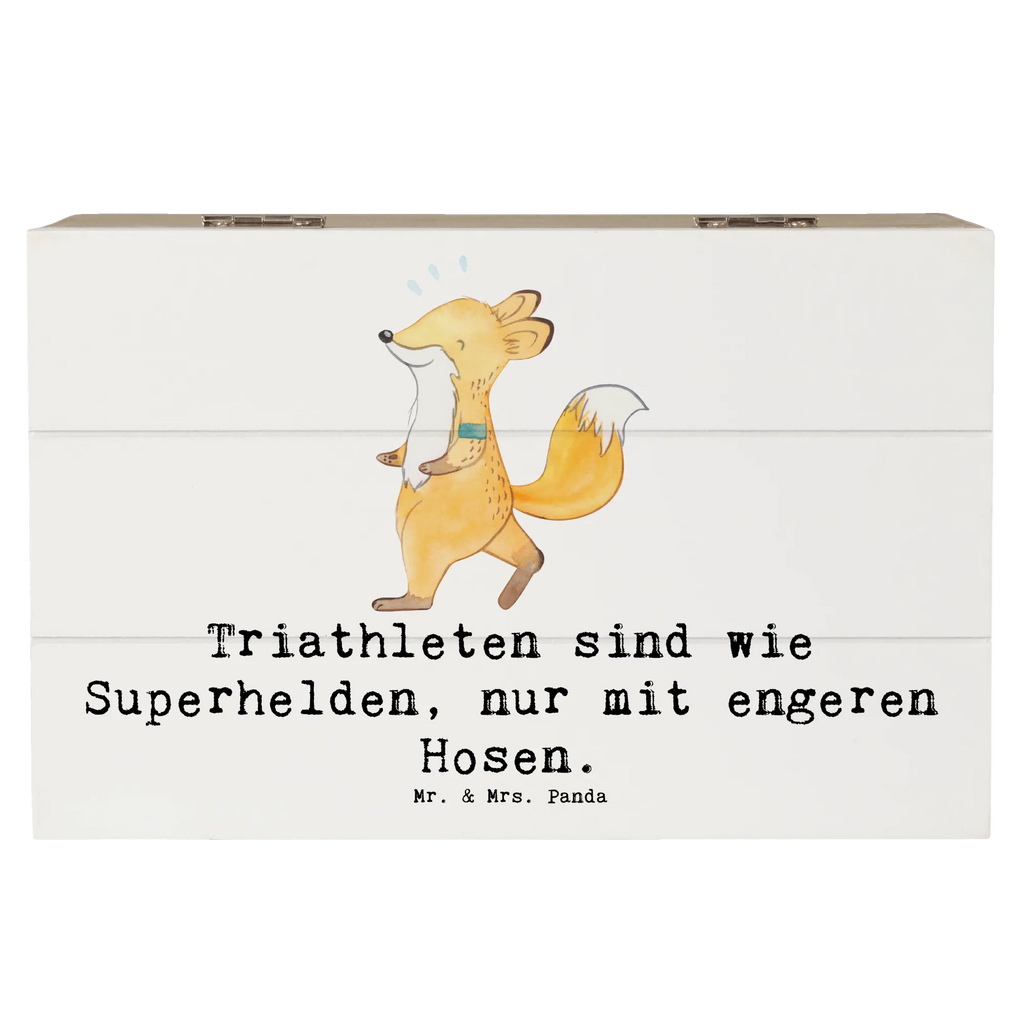 Holzkiste Triathlon Superheld Holzkiste, Kiste, Schatzkiste, Truhe, Schatulle, XXL, Erinnerungsbox, Erinnerungskiste, Dekokiste, Aufbewahrungsbox, Geschenkbox, Geschenkdose, Geschenk, Sport, Sportart, Hobby, Schenken, Danke, Dankeschön, Auszeichnung, Gewinn, Sportler