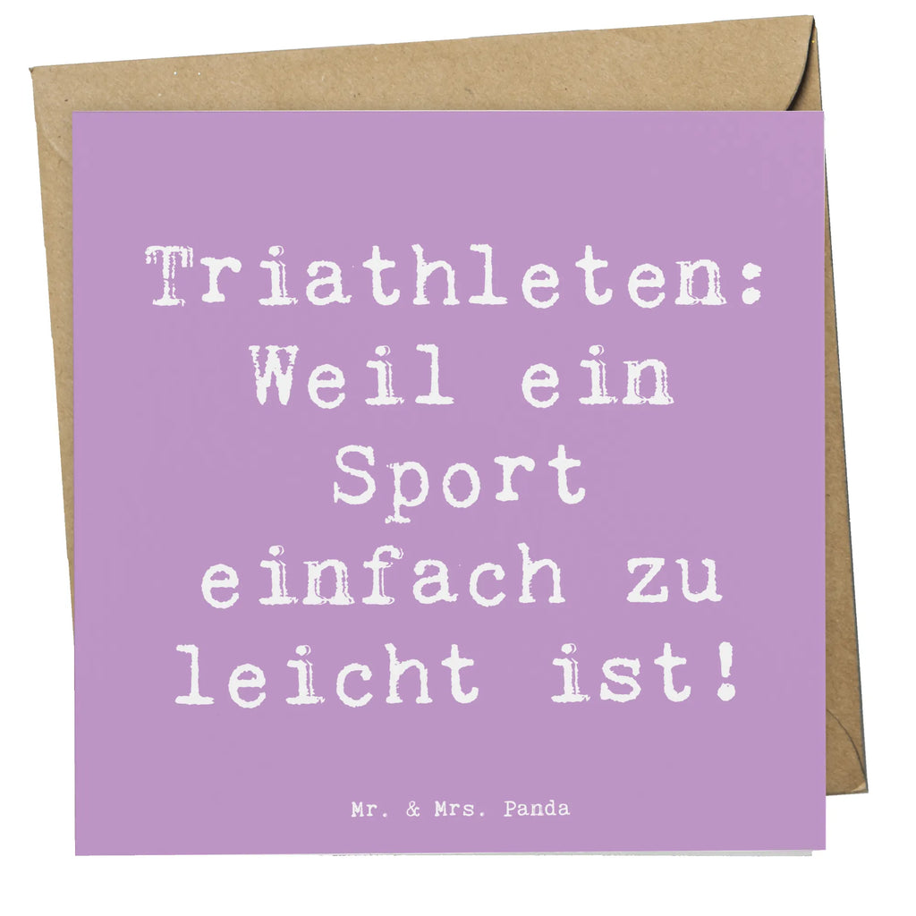 Deluxe Karte Spruch Triathlon Helden Karte, Grußkarte, Klappkarte, Einladungskarte, Glückwunschkarte, Hochzeitskarte, Geburtstagskarte, Hochwertige Grußkarte, Hochwertige Klappkarte, Geschenk, Sport, Sportart, Hobby, Schenken, Danke, Dankeschön, Auszeichnung, Gewinn, Sportler