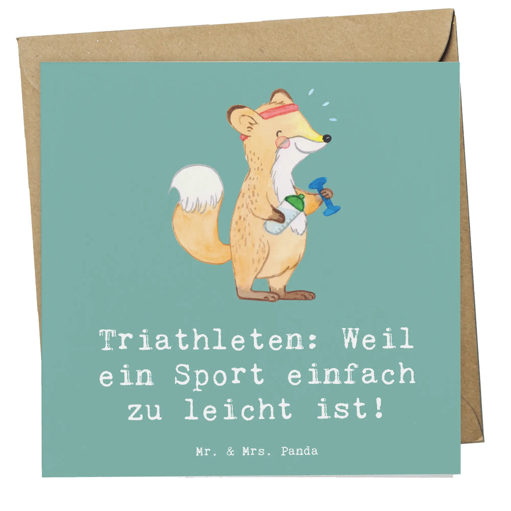 Deluxe Karte Triathlon Helden Karte, Grußkarte, Klappkarte, Einladungskarte, Glückwunschkarte, Hochzeitskarte, Geburtstagskarte, Hochwertige Grußkarte, Hochwertige Klappkarte, Geschenk, Sport, Sportart, Hobby, Schenken, Danke, Dankeschön, Auszeichnung, Gewinn, Sportler