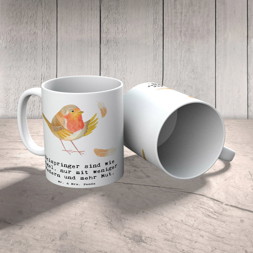 Tasse Skispringen Mut Tasse, Kaffeetasse, Teetasse, Becher, Kaffeebecher, Teebecher, Keramiktasse, Porzellantasse, Büro Tasse, Geschenk Tasse, Tasse Sprüche, Tasse Motive, Kaffeetassen, Tasse bedrucken, Designer Tasse, Cappuccino Tassen, Schöne Teetassen, Geschenk, Sport, Sportart, Hobby, Schenken, Danke, Dankeschön, Auszeichnung, Gewinn, Sportler