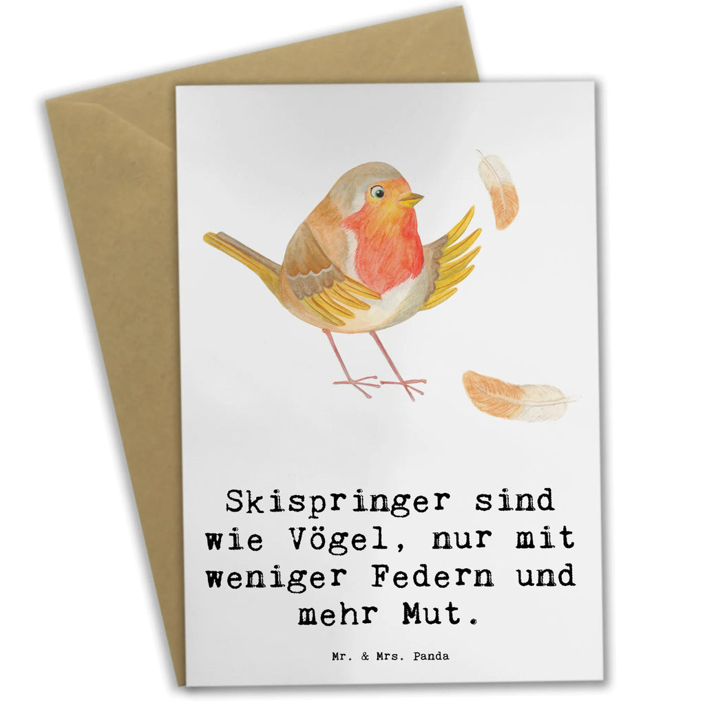 Grußkarte Skispringen Mut Grußkarte, Klappkarte, Einladungskarte, Glückwunschkarte, Hochzeitskarte, Geburtstagskarte, Karte, Ansichtskarten, Geschenk, Sport, Sportart, Hobby, Schenken, Danke, Dankeschön, Auszeichnung, Gewinn, Sportler