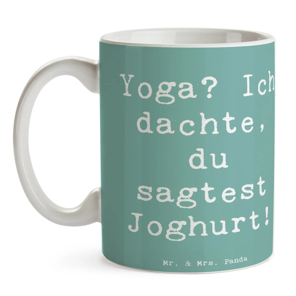 Tasse Spruch Yoga Humor Tasse, Kaffeetasse, Teetasse, Becher, Kaffeebecher, Teebecher, Keramiktasse, Porzellantasse, Büro Tasse, Geschenk Tasse, Tasse Sprüche, Tasse Motive, Kaffeetassen, Tasse bedrucken, Designer Tasse, Cappuccino Tassen, Schöne Teetassen, Geschenk, Sport, Sportart, Hobby, Schenken, Danke, Dankeschön, Auszeichnung, Gewinn, Sportler