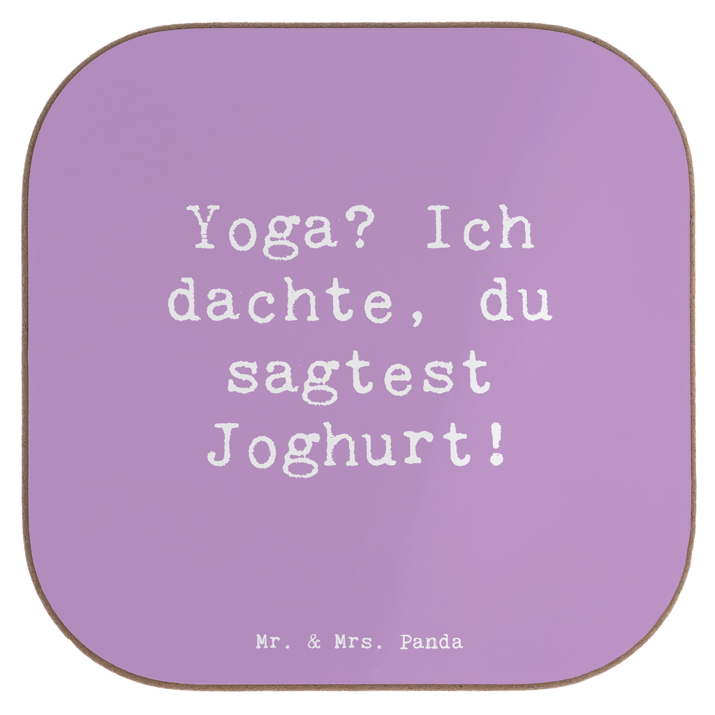 Untersetzer Spruch Yoga Humor