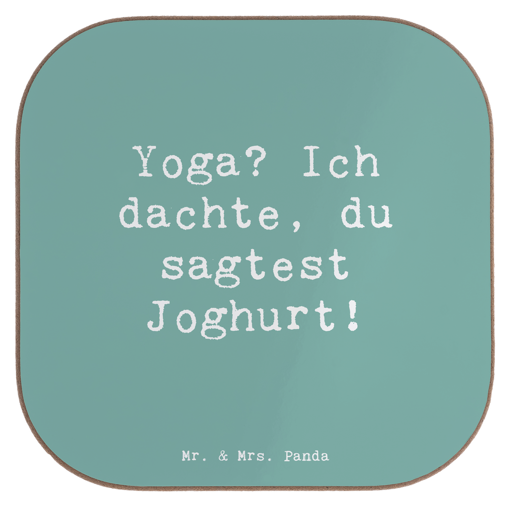 Untersetzer Spruch Yoga Humor