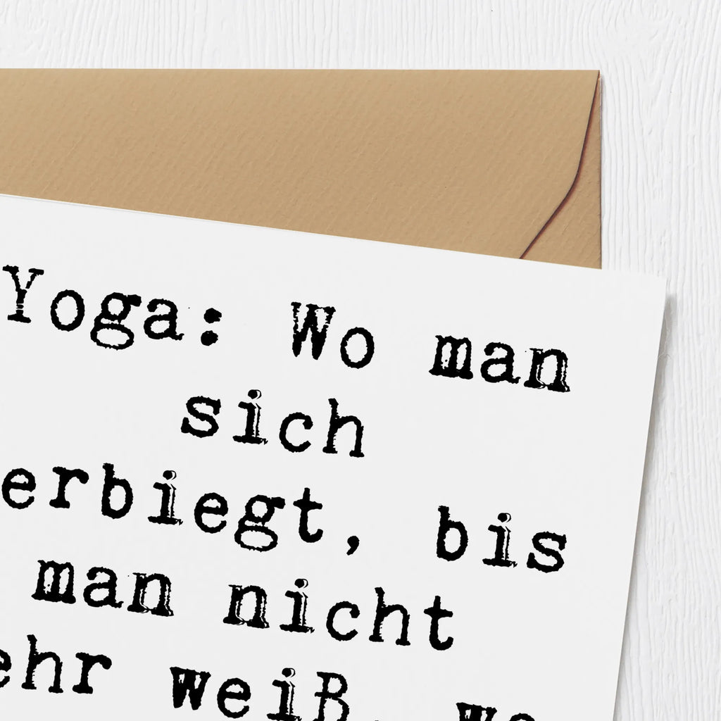 Deluxe Karte Spruch Yoga Balance Karte, Grußkarte, Klappkarte, Einladungskarte, Glückwunschkarte, Hochzeitskarte, Geburtstagskarte, Hochwertige Grußkarte, Hochwertige Klappkarte, Geschenk, Sport, Sportart, Hobby, Schenken, Danke, Dankeschön, Auszeichnung, Gewinn, Sportler