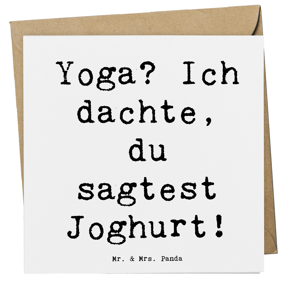 Deluxe Karte Spruch Yoga Humor Karte, Grußkarte, Klappkarte, Einladungskarte, Glückwunschkarte, Hochzeitskarte, Geburtstagskarte, Hochwertige Grußkarte, Hochwertige Klappkarte, Geschenk, Sport, Sportart, Hobby, Schenken, Danke, Dankeschön, Auszeichnung, Gewinn, Sportler