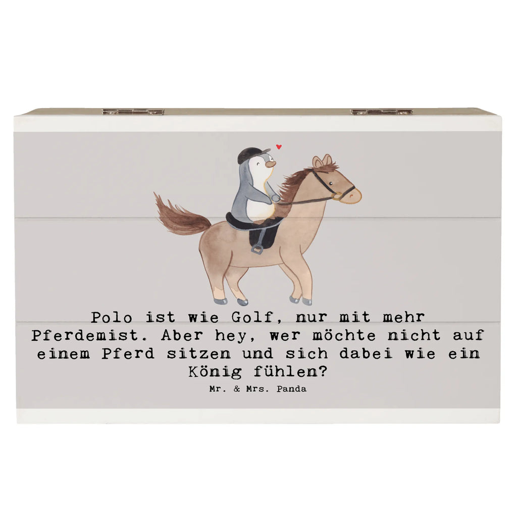 Holzkiste Polo Abenteuer Holzkiste, Kiste, Schatzkiste, Truhe, Schatulle, XXL, Erinnerungsbox, Erinnerungskiste, Dekokiste, Aufbewahrungsbox, Geschenkbox, Geschenkdose, Geschenk, Sport, Sportart, Hobby, Schenken, Danke, Dankeschön, Auszeichnung, Gewinn, Sportler