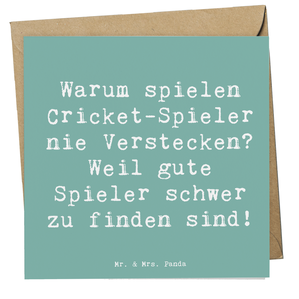 Deluxe Karte Spruch Cricket Verstecken Karte, Grußkarte, Klappkarte, Einladungskarte, Glückwunschkarte, Hochzeitskarte, Geburtstagskarte, Hochwertige Grußkarte, Hochwertige Klappkarte, Geschenk, Sport, Sportart, Hobby, Schenken, Danke, Dankeschön, Auszeichnung, Gewinn, Sportler