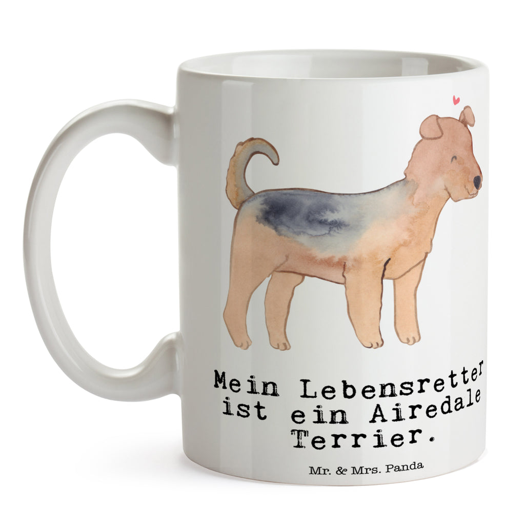 Tasse Airedale Terrier Lebensretter Tasse, Kaffeetasse, Teetasse, Becher, Kaffeebecher, Teebecher, Keramiktasse, Porzellantasse, Büro Tasse, Geschenk Tasse, Tasse Sprüche, Tasse Motive, Kaffeetassen, Tasse bedrucken, Designer Tasse, Cappuccino Tassen, Schöne Teetassen, Hund, Hunderasse, Rassehund, Hundebesitzer, Geschenk, Tierfreund, Schenken, Welpe