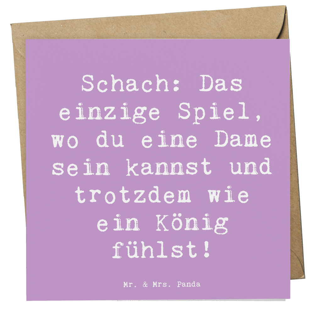 Deluxe Karte Spruch Schach Dame und König Karte, Grußkarte, Klappkarte, Einladungskarte, Glückwunschkarte, Hochzeitskarte, Geburtstagskarte, Hochwertige Grußkarte, Hochwertige Klappkarte, Geschenk, Sport, Sportart, Hobby, Schenken, Danke, Dankeschön, Auszeichnung, Gewinn, Sportler