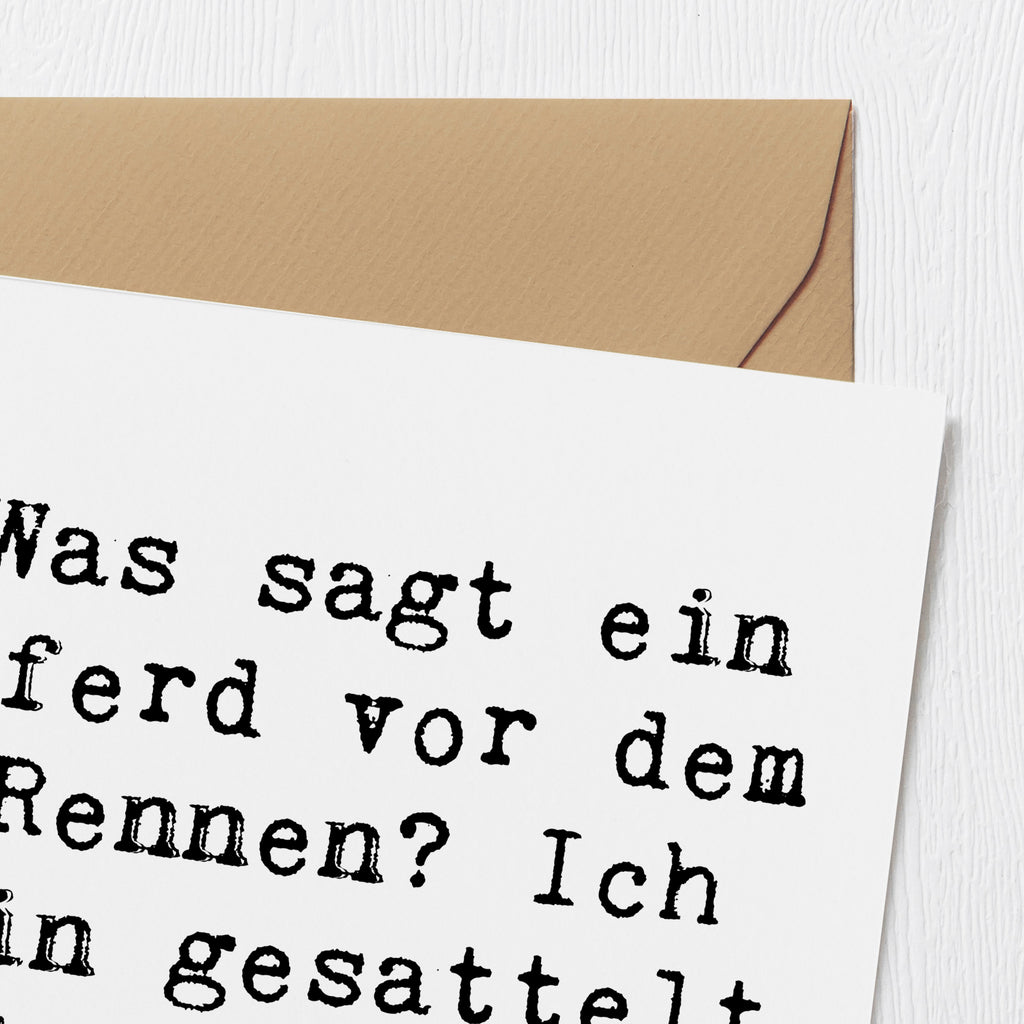 Deluxe Karte Spruch Pferderennen Erfolg Karte, Grußkarte, Klappkarte, Einladungskarte, Glückwunschkarte, Hochzeitskarte, Geburtstagskarte, Hochwertige Grußkarte, Hochwertige Klappkarte, Geschenk, Sport, Sportart, Hobby, Schenken, Danke, Dankeschön, Auszeichnung, Gewinn, Sportler