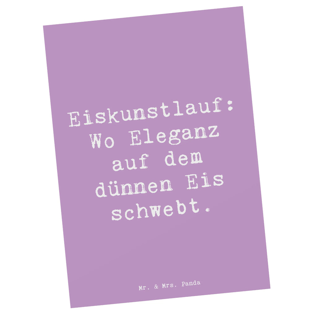 Postkarte Spruch Eiskunstlauf: Wo Eleganz auf dem dünnen Eis schwebt. Postkarte, Karte, Geschenkkarte, Grußkarte, Einladung, Ansichtskarte, Geburtstagskarte, Einladungskarte, Dankeskarte, Ansichtskarten, Einladung Geburtstag, Einladungskarten Geburtstag, Geschenk, Sport, Sportart, Hobby, Schenken, Danke, Dankeschön, Auszeichnung, Gewinn, Sportler