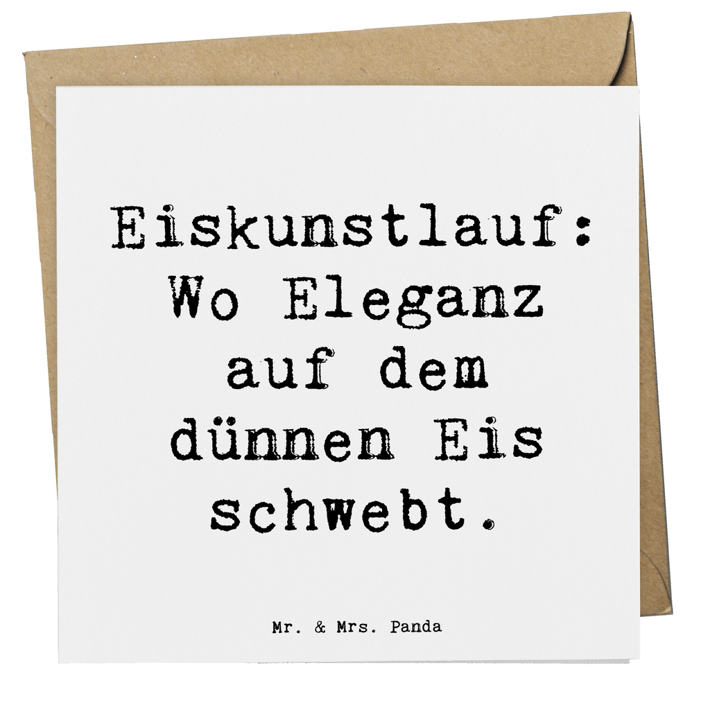 Deluxe Karte Spruch Eiskunstlauf: Wo Eleganz auf dem dünnen Eis schwebt. Karte, Grußkarte, Klappkarte, Einladungskarte, Glückwunschkarte, Hochzeitskarte, Geburtstagskarte, Hochwertige Grußkarte, Hochwertige Klappkarte, Geschenk, Sport, Sportart, Hobby, Schenken, Danke, Dankeschön, Auszeichnung, Gewinn, Sportler