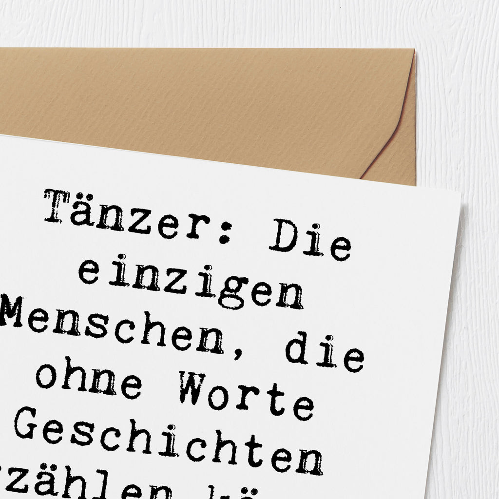 Deluxe Karte Spruch Tanzen Geschichten Karte, Grußkarte, Klappkarte, Einladungskarte, Glückwunschkarte, Hochzeitskarte, Geburtstagskarte, Hochwertige Grußkarte, Hochwertige Klappkarte, Geschenk, Sport, Sportart, Hobby, Schenken, Danke, Dankeschön, Auszeichnung, Gewinn, Sportler