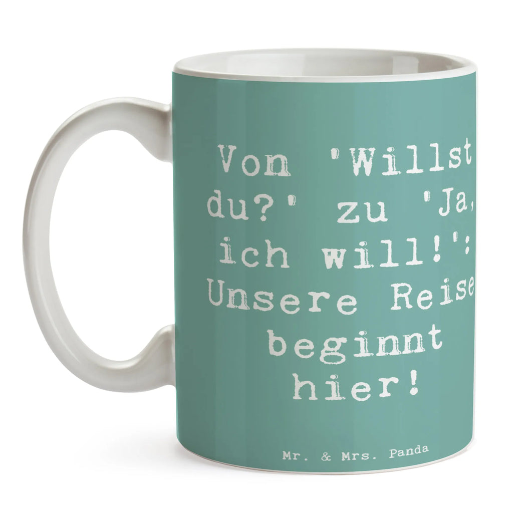 Tasse Spruch Verlobung Abenteuer Tasse, Kaffeetasse, Teetasse, Becher, Kaffeebecher, Teebecher, Keramiktasse, Porzellantasse, Büro Tasse, Geschenk Tasse, Tasse Sprüche, Tasse Motive, Kaffeetassen, Tasse bedrucken, Designer Tasse, Cappuccino Tassen, Schöne Teetassen, Hochzeit, Hochzeitsgeschenk, Ehe, Hochzeitsfeier, Trauung, Trauungsgeschenk, Hochzeitskarte, Verlobungsfeier, Verlobungsgeschenk, Hochzeitsgeschenkideen, Hochzeitsgeschenke für Brautpaar