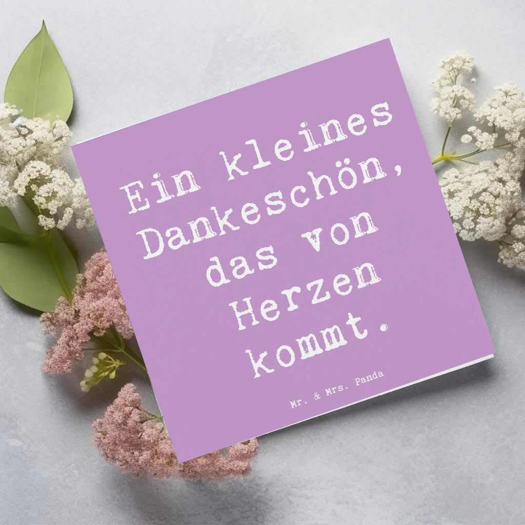 Deluxe Karte Ein kleines Dankeschön, das von Herzen kommt. Karte, Grußkarte, Klappkarte, Einladungskarte, Glückwunschkarte, Hochzeitskarte, Geburtstagskarte, Hochwertige Grußkarte, Hochwertige Klappkarte, Hochzeit, Hochzeitsgeschenk, Ehe, Hochzeitsfeier, Trauung, Trauungsgeschenk, Verlobungsfeier, Verlobungsgeschenk, Hochzeitsgeschenkideen, Hochzeitsgeschenke für Brautpaar