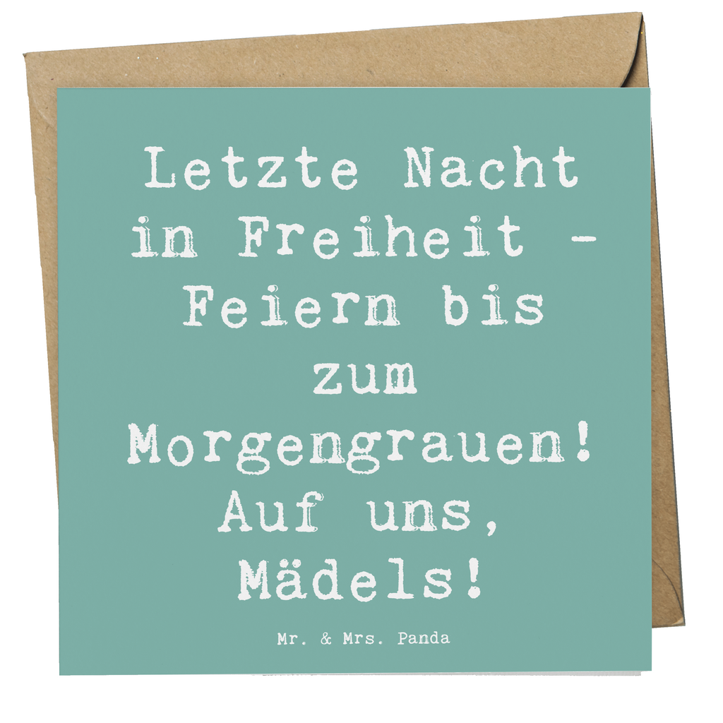 Deluxe Karte Spruch Junggesellinnenabschied Feiern Karte, Grußkarte, Klappkarte, Einladungskarte, Glückwunschkarte, Hochzeitskarte, Geburtstagskarte, Hochwertige Grußkarte, Hochwertige Klappkarte, Hochzeit, Hochzeitsgeschenk, Ehe, Hochzeitsfeier, Trauung, Trauungsgeschenk, Verlobungsfeier, Verlobungsgeschenk, Hochzeitsgeschenkideen, Hochzeitsgeschenke für Brautpaar