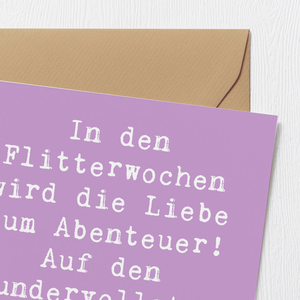 Deluxe Karte Spruch Flitterwochen Abenteuer Karte, Grußkarte, Klappkarte, Einladungskarte, Glückwunschkarte, Hochzeitskarte, Geburtstagskarte, Hochwertige Grußkarte, Hochwertige Klappkarte, Hochzeit, Hochzeitsgeschenk, Ehe, Hochzeitsfeier, Trauung, Trauungsgeschenk, Verlobungsfeier, Verlobungsgeschenk, Hochzeitsgeschenkideen, Hochzeitsgeschenke für Brautpaar