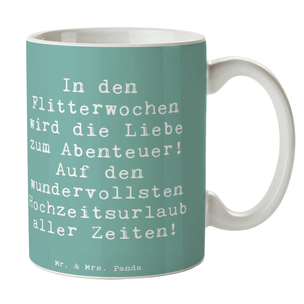 Tasse Spruch Flitterwochen Abenteuer Tasse, Kaffeetasse, Teetasse, Becher, Kaffeebecher, Teebecher, Keramiktasse, Porzellantasse, Büro Tasse, Geschenk Tasse, Tasse Sprüche, Tasse Motive, Kaffeetassen, Tasse bedrucken, Designer Tasse, Cappuccino Tassen, Schöne Teetassen, Hochzeit, Hochzeitsgeschenk, Ehe, Hochzeitsfeier, Trauung, Trauungsgeschenk, Hochzeitskarte, Verlobungsfeier, Verlobungsgeschenk, Hochzeitsgeschenkideen, Hochzeitsgeschenke für Brautpaar