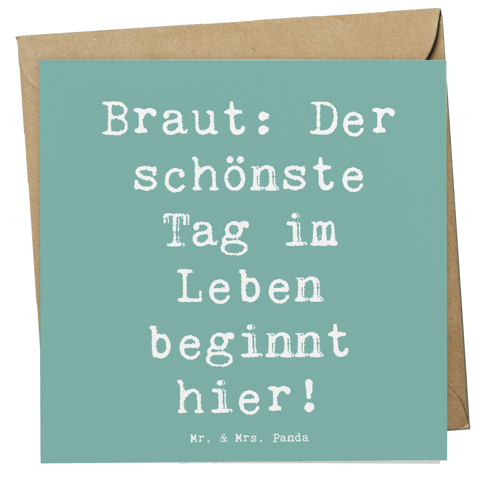 Deluxe Karte Spruch Braut Tag Karte, Grußkarte, Klappkarte, Einladungskarte, Glückwunschkarte, Hochzeitskarte, Geburtstagskarte, Hochwertige Grußkarte, Hochwertige Klappkarte, Hochzeit, Hochzeitsgeschenk, Ehe, Hochzeitsfeier, Trauung, Trauungsgeschenk, Verlobungsfeier, Verlobungsgeschenk, Hochzeitsgeschenkideen, Hochzeitsgeschenke für Brautpaar