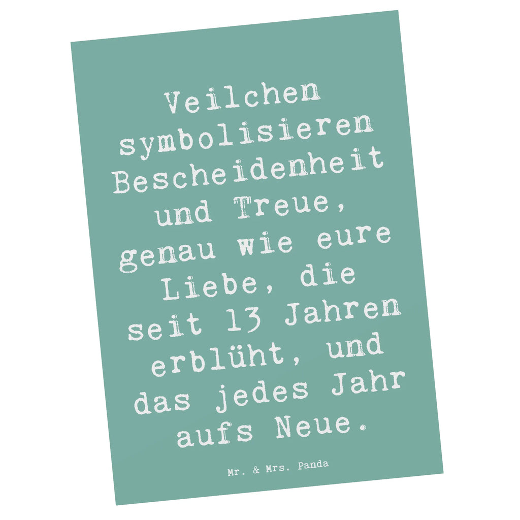 Postkarte Veilchen symbolisieren Bescheidenheit und Treue, genau wie eure Liebe, die seit 13 Jahren erblüht, und das jedes Jahr aufs Neue. Postkarte, Karte, Geschenkkarte, Grußkarte, Einladung, Ansichtskarte, Geburtstagskarte, Einladungskarte, Dankeskarte, Ansichtskarten, Einladung Geburtstag, Einladungskarten Geburtstag, Hochzeit, Hochzeitsgeschenk, Ehe, Hochzeitsfeier, Trauung, Trauungsgeschenk, Hochzeitskarte, Verlobungsfeier, Verlobungsgeschenk, Hochzeitsgeschenkideen, Hochzeitsgeschenke für Brautpaar