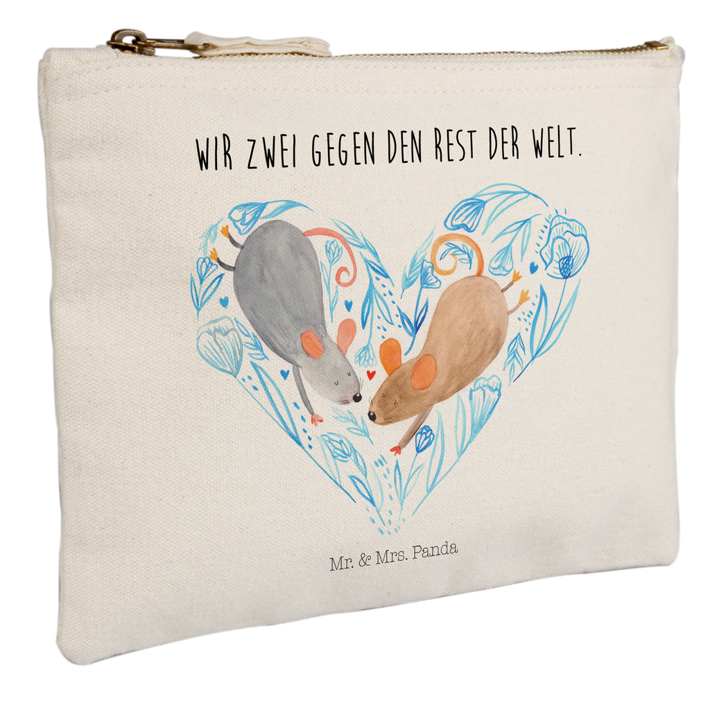 Schminktasche Mäuse Herz Schminktasche, Kosmetiktasche, Kosmetikbeutel, Stiftemäppchen, Etui, Federmappe, Makeup, XXL, Schminketui, Kosmetiketui, Schlamperetui, Liebe, Partner, Freund, Freundin, Ehemann, Ehefrau, Heiraten, Verlobung, Heiratsantrag, Liebesgeschenk, Jahrestag, Hocheitstag, Maus, Mäuse, Liebesbotschaft, Liebesbeweis, Hochzeit, Lieblingsmensch, Gemeinsamkeit, Love, Geschenk für zwei