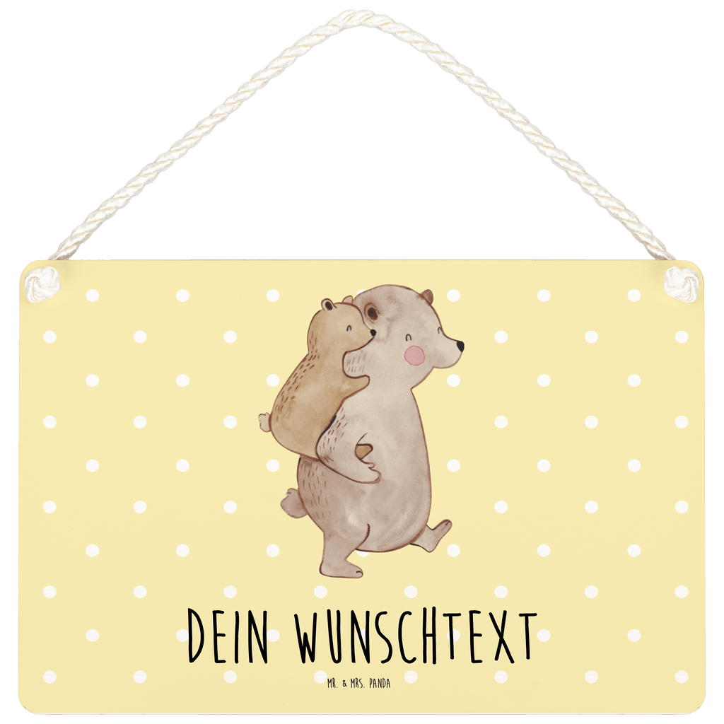 Personalisiertes Deko Schild Papa Bär Dekoschild, Deko Schild, Schild, Tür Schild, Türschild, Holzschild, Wandschild, Wanddeko, Familie, Vatertag, Muttertag, Bruder, Schwester, Mama, Papa, Oma, Opa, Geschenk, Vater, Papi, Vati, Onkel, Geburtstag