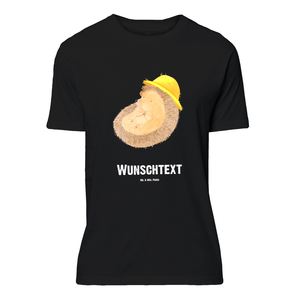 Personalisiertes T-Shirt Igel Beten T-Shirt Personalisiert, T-Shirt mit Namen, T-Shirt mit Aufruck, Männer, Frauen, Wunschtext, Bedrucken, Tiermotive, Gute Laune, lustige Sprüche, Tiere, Igel, Igel mit Hut, Sonnenhut, Gott, Amen, beten, Leben, Dankbarkeit, Dankbar sein, dankbar, genießen