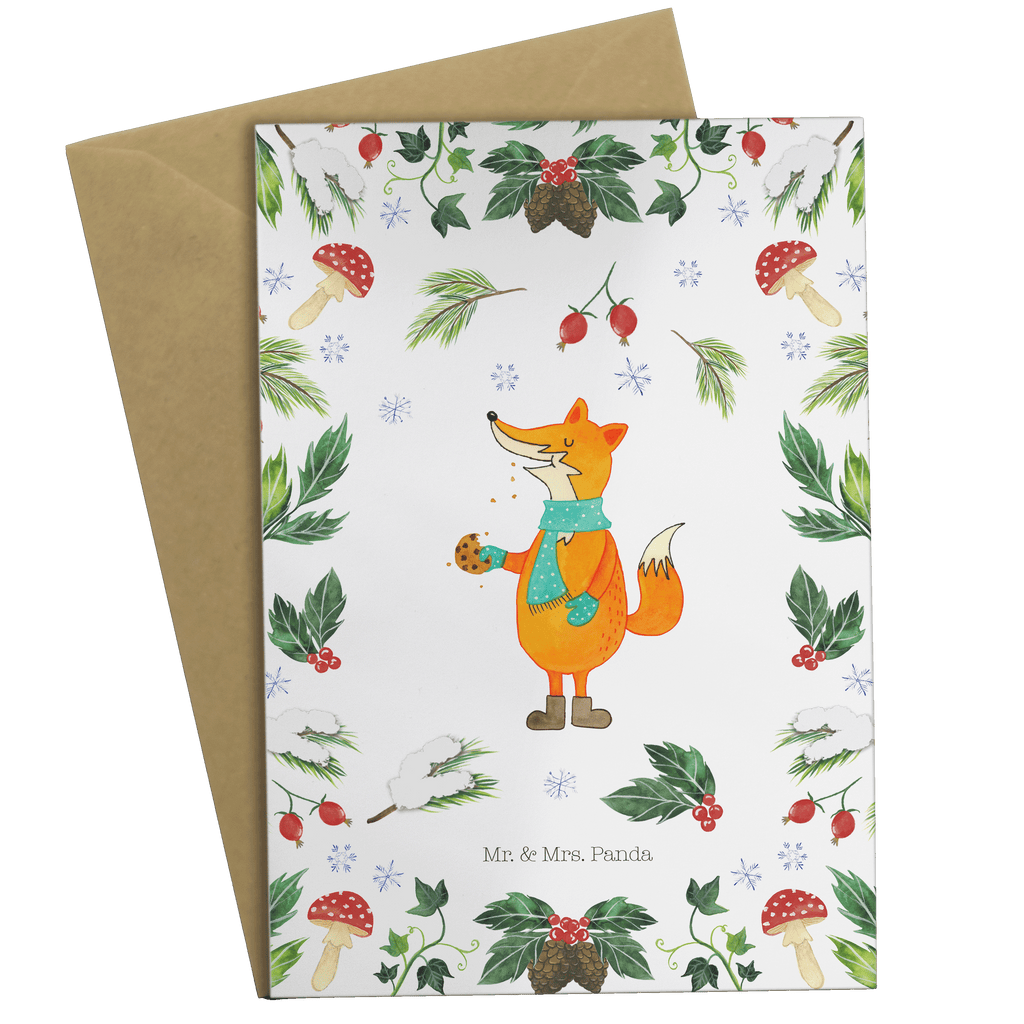 Grußkarte Fuchs Keksdose Grußkarte, Klappkarte, Einladungskarte, Glückwunschkarte, Hochzeitskarte, Geburtstagskarte, Karte, Ansichtskarten, Winter, Weihnachten, Weihnachtsdeko, Nikolaus, Advent, Heiligabend, Wintermotiv