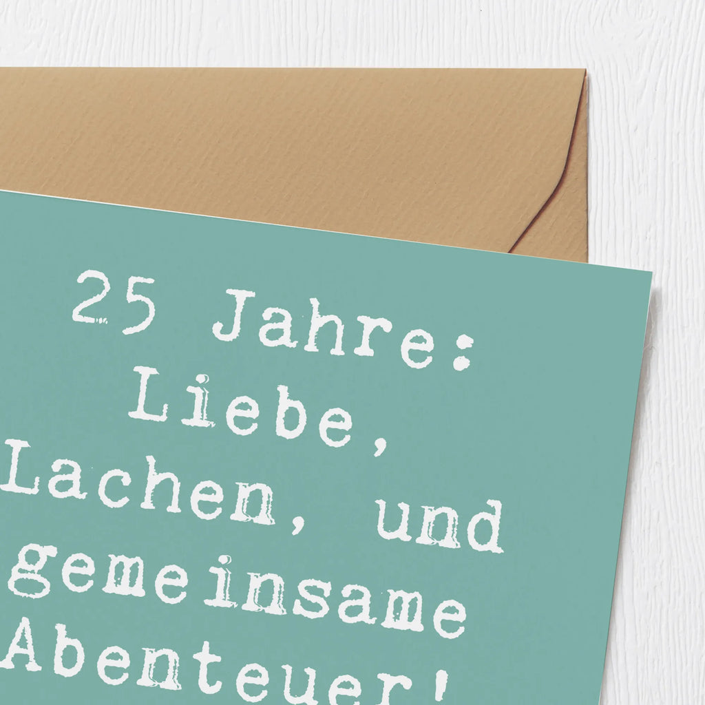 Deluxe Karte Spruch 25. Hochzeitstag Silberne Hochzeit Karte, Grußkarte, Klappkarte, Einladungskarte, Glückwunschkarte, Hochzeitskarte, Geburtstagskarte, Hochwertige Grußkarte, Hochwertige Klappkarte, Hochzeit, Hochzeitsgeschenk, Ehe, Hochzeitsfeier, Trauung, Trauungsgeschenk, Verlobungsfeier, Verlobungsgeschenk, Hochzeitsgeschenkideen, Hochzeitsgeschenke für Brautpaar