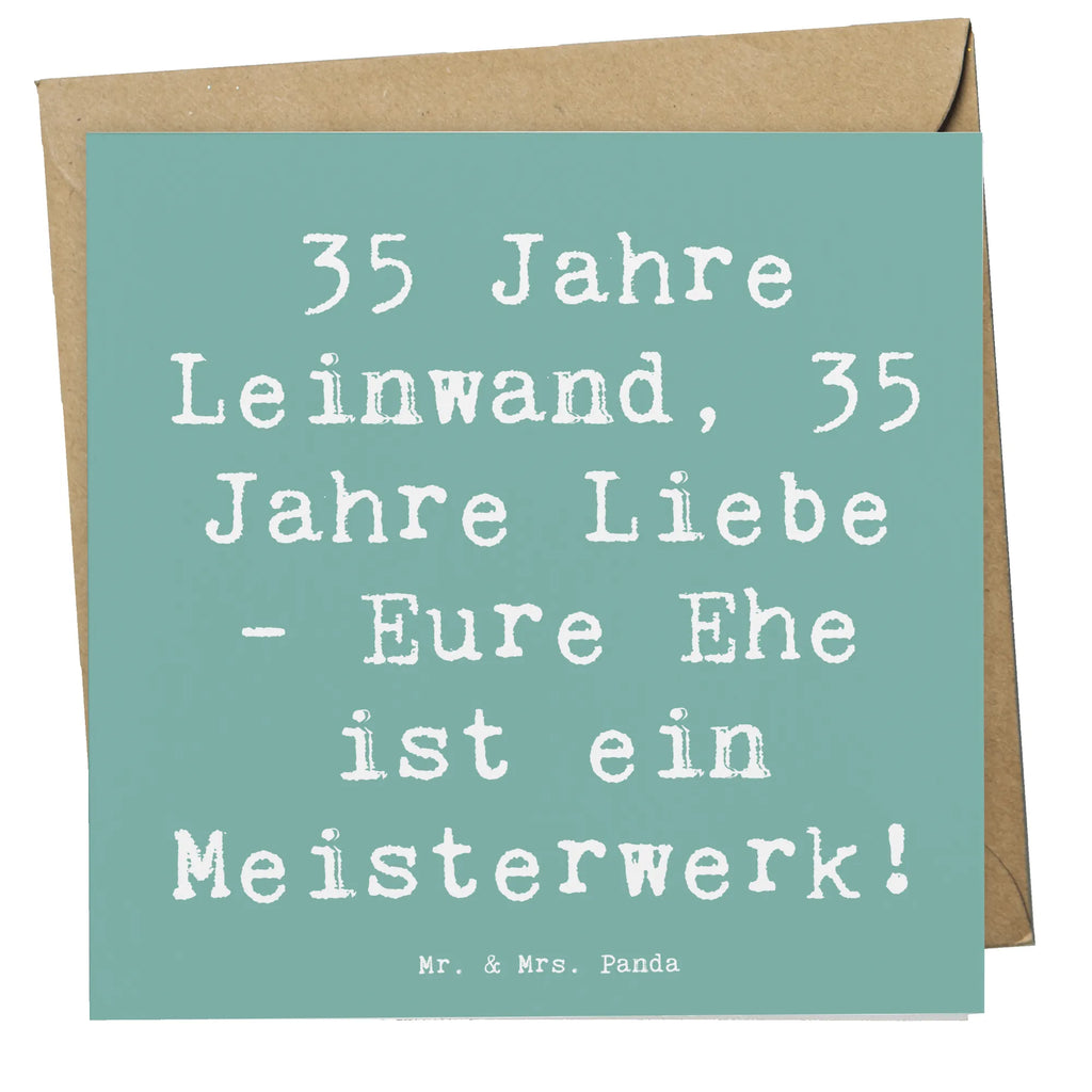 Deluxe Karte Spruch 35. Hochzeitstag Leinwandhochzeit Karte, Grußkarte, Klappkarte, Einladungskarte, Glückwunschkarte, Hochzeitskarte, Geburtstagskarte, Hochwertige Grußkarte, Hochwertige Klappkarte, Hochzeit, Hochzeitsgeschenk, Ehe, Hochzeitsfeier, Trauung, Trauungsgeschenk, Verlobungsfeier, Verlobungsgeschenk, Hochzeitsgeschenkideen, Hochzeitsgeschenke für Brautpaar