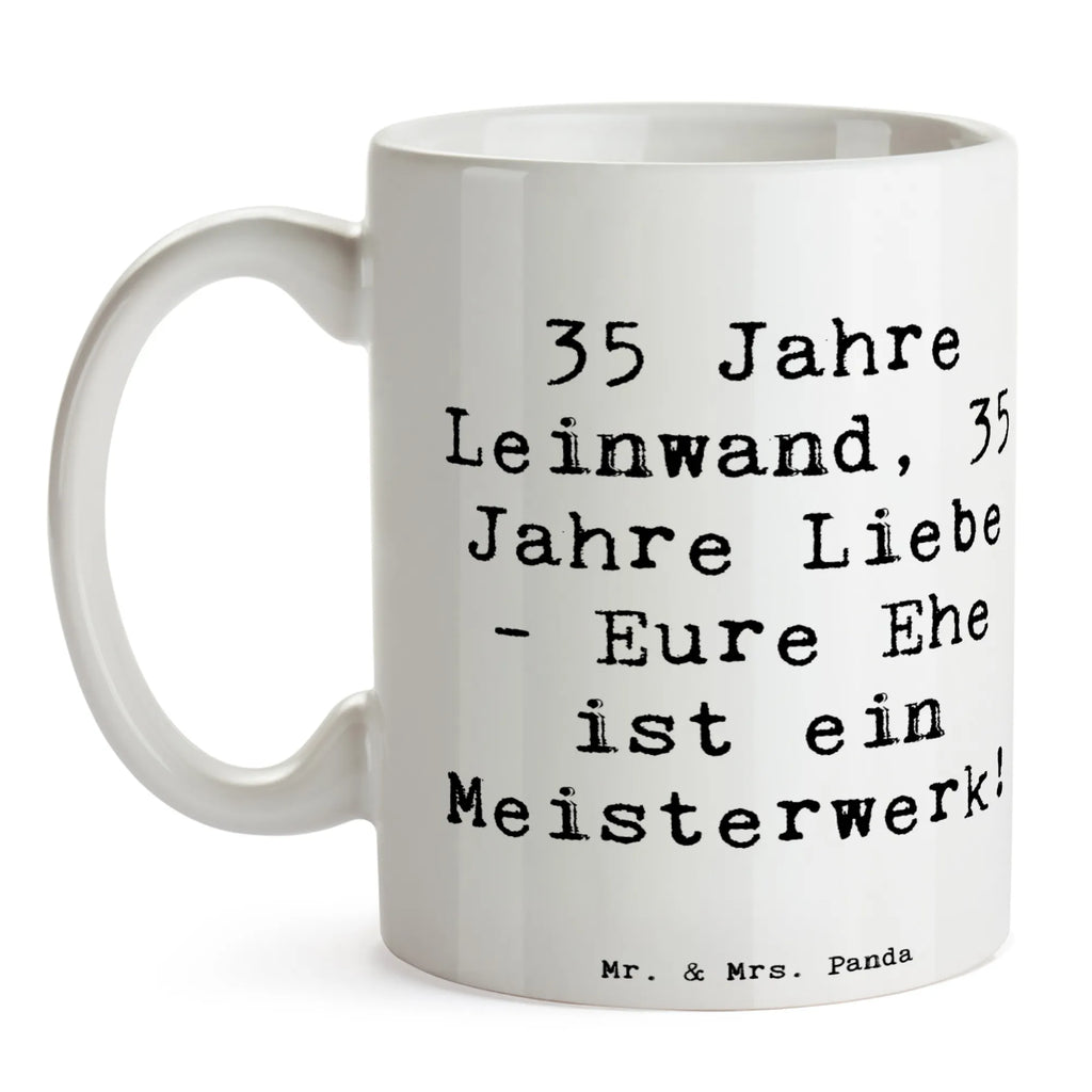 Tasse Spruch 35. Hochzeitstag Leinwandhochzeit Tasse, Kaffeetasse, Teetasse, Becher, Kaffeebecher, Teebecher, Keramiktasse, Porzellantasse, Büro Tasse, Geschenk Tasse, Tasse Sprüche, Tasse Motive, Kaffeetassen, Tasse bedrucken, Designer Tasse, Cappuccino Tassen, Schöne Teetassen, Hochzeit, Hochzeitsgeschenk, Ehe, Hochzeitsfeier, Trauung, Trauungsgeschenk, Hochzeitskarte, Verlobungsfeier, Verlobungsgeschenk, Hochzeitsgeschenkideen, Hochzeitsgeschenke für Brautpaar