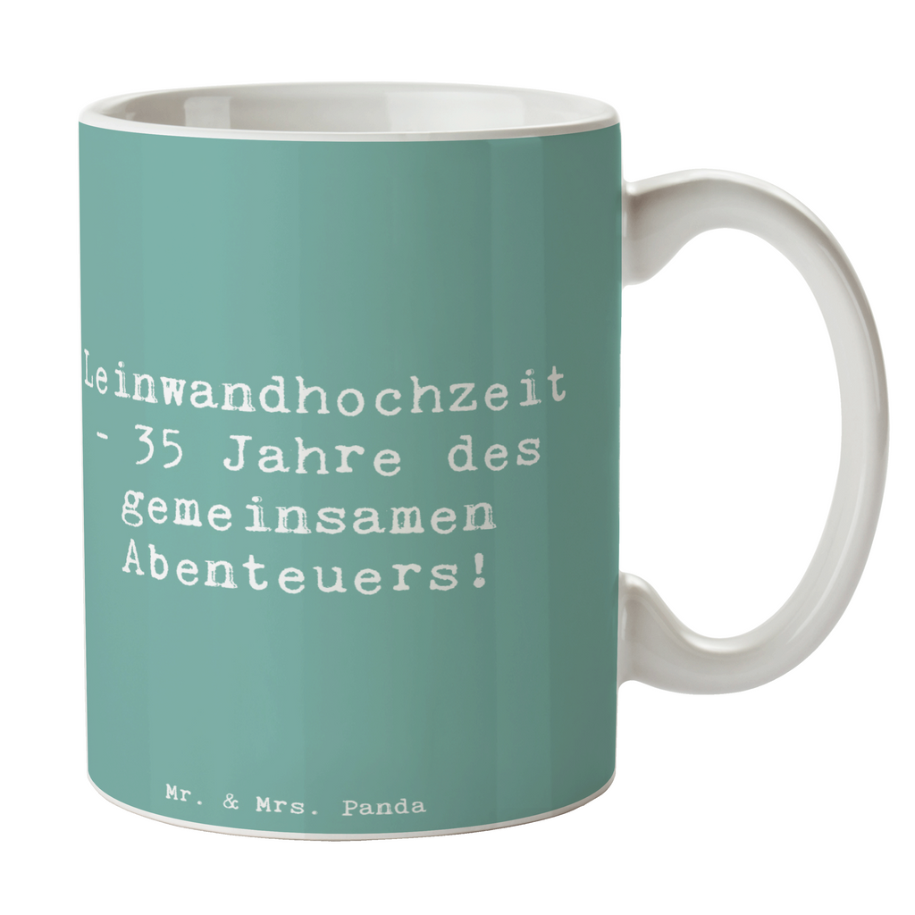 Tasse Spruch 35. Hochzeitstag Leinwandhochzeit Tasse, Kaffeetasse, Teetasse, Becher, Kaffeebecher, Teebecher, Keramiktasse, Porzellantasse, Büro Tasse, Geschenk Tasse, Tasse Sprüche, Tasse Motive, Kaffeetassen, Tasse bedrucken, Designer Tasse, Cappuccino Tassen, Schöne Teetassen, Hochzeit, Hochzeitsgeschenk, Ehe, Hochzeitsfeier, Trauung, Trauungsgeschenk, Hochzeitskarte, Verlobungsfeier, Verlobungsgeschenk, Hochzeitsgeschenkideen, Hochzeitsgeschenke für Brautpaar