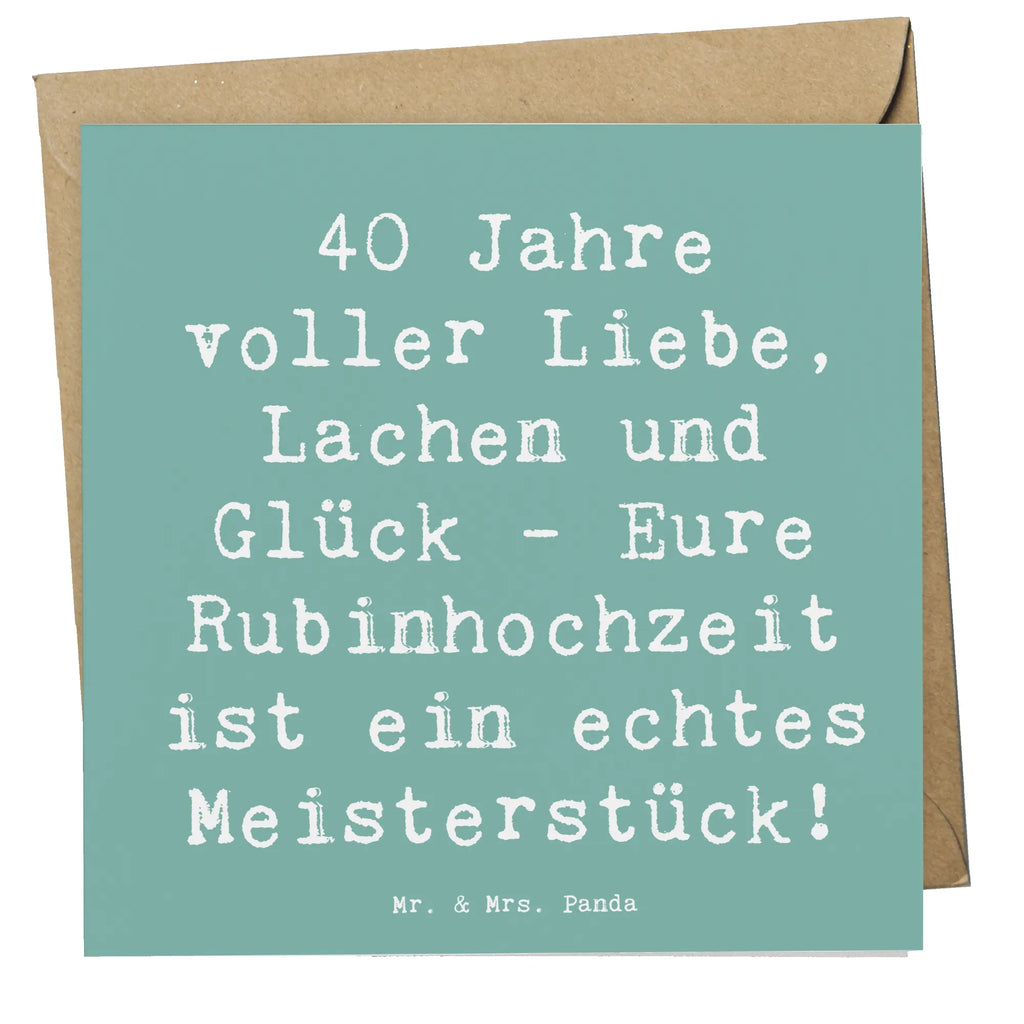 Deluxe Karte Spruch 40. Hochzeitstag Rubinhochzeit Karte, Grußkarte, Klappkarte, Einladungskarte, Glückwunschkarte, Hochzeitskarte, Geburtstagskarte, Hochwertige Grußkarte, Hochwertige Klappkarte, Hochzeit, Hochzeitsgeschenk, Ehe, Hochzeitsfeier, Trauung, Trauungsgeschenk, Verlobungsfeier, Verlobungsgeschenk, Hochzeitsgeschenkideen, Hochzeitsgeschenke für Brautpaar