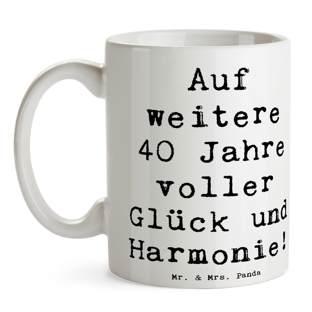 Tasse 40. Hochzeitstag Rubinhochzeit