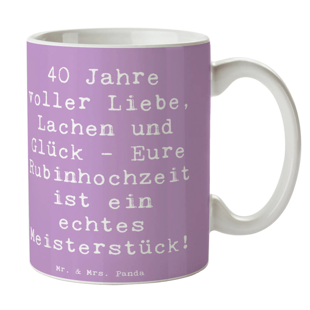 Tasse Spruch 40. Hochzeitstag Rubinhochzeit Tasse, Kaffeetasse, Teetasse, Becher, Kaffeebecher, Teebecher, Keramiktasse, Porzellantasse, Büro Tasse, Geschenk Tasse, Tasse Sprüche, Tasse Motive, Kaffeetassen, Tasse bedrucken, Designer Tasse, Cappuccino Tassen, Schöne Teetassen, Hochzeit, Hochzeitsgeschenk, Ehe, Hochzeitsfeier, Trauung, Trauungsgeschenk, Hochzeitskarte, Verlobungsfeier, Verlobungsgeschenk, Hochzeitsgeschenkideen, Hochzeitsgeschenke für Brautpaar