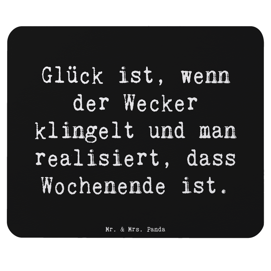 Mauspad Spruch Glück am Wochenende Mousepad, Computer zubehör, Büroausstattung, PC Zubehör, Arbeitszimmer, Mauspad, Einzigartiges Mauspad, Designer Mauspad, Mausunterlage, Mauspad Büro