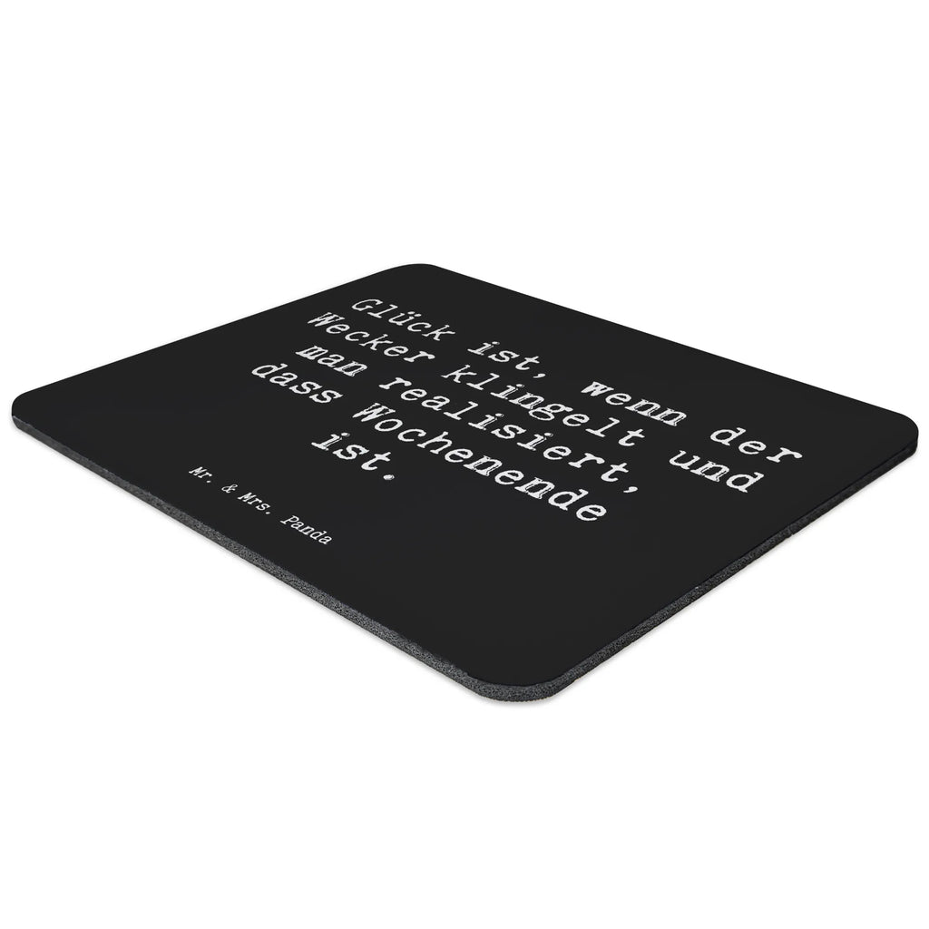 Mauspad Spruch Glück am Wochenende Mousepad, Computer zubehör, Büroausstattung, PC Zubehör, Arbeitszimmer, Mauspad, Einzigartiges Mauspad, Designer Mauspad, Mausunterlage, Mauspad Büro