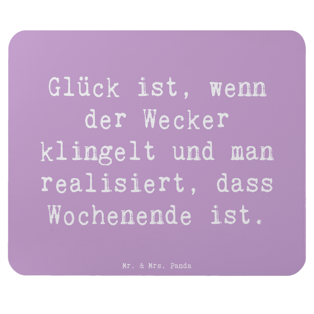 Mauspad Spruch Glück am Wochenende Mousepad, Computer zubehör, Büroausstattung, PC Zubehör, Arbeitszimmer, Mauspad, Einzigartiges Mauspad, Designer Mauspad, Mausunterlage, Mauspad Büro