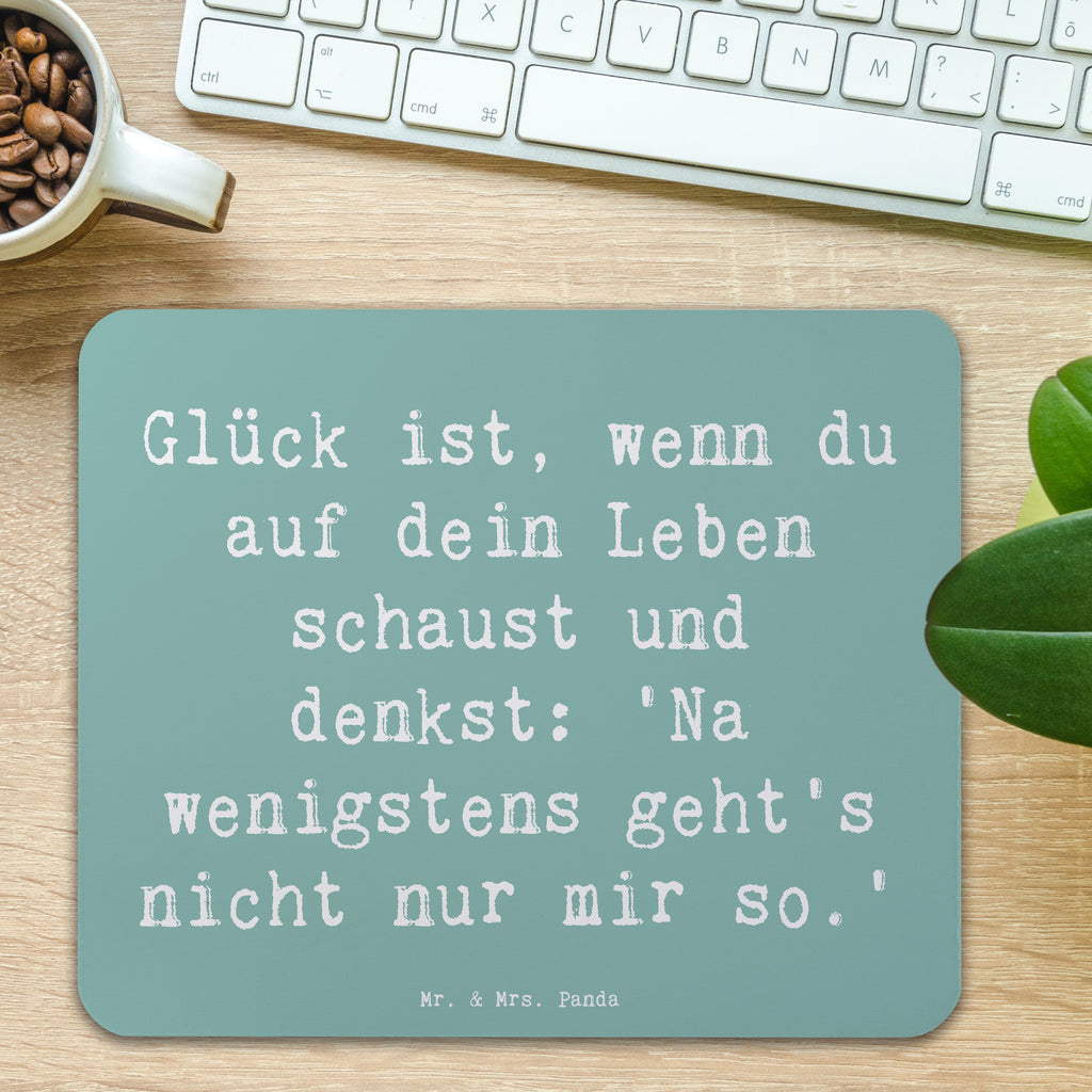 Mauspad Spruch Glück Gemeinsam Mousepad, Computer zubehör, Büroausstattung, PC Zubehör, Arbeitszimmer, Mauspad, Einzigartiges Mauspad, Designer Mauspad, Mausunterlage, Mauspad Büro