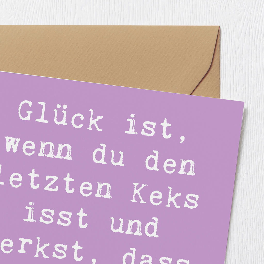 Deluxe Karte Spruch Glück Erfüllung Karte, Grußkarte, Klappkarte, Einladungskarte, Glückwunschkarte, Hochzeitskarte, Geburtstagskarte, Hochwertige Grußkarte, Hochwertige Klappkarte